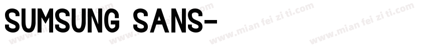 sumsung sans字体转换